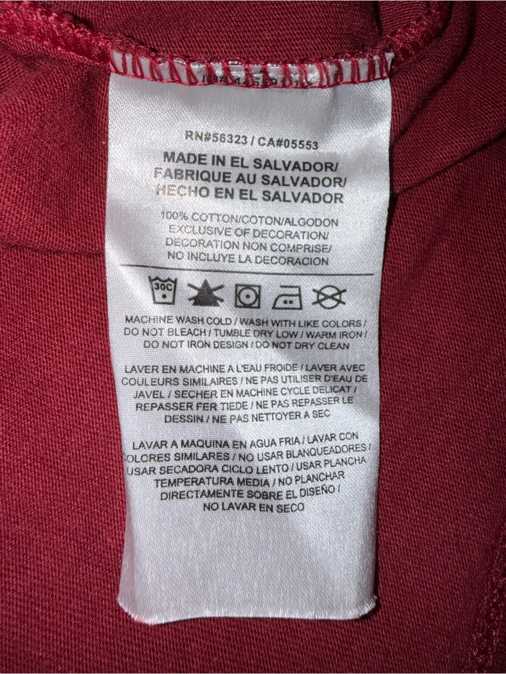 Washington Redskins Nike Burgundy Short Sleeve Tee Washington Commanders - Picture 10 of 10